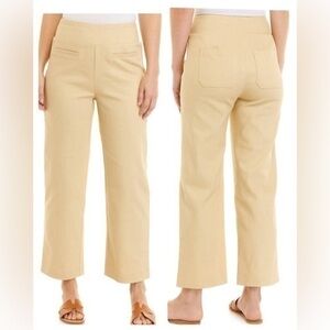 Wonderly Tan Ankle Cropped Straight Leg Pants 10 Petite